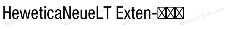 HeweticaNeueLT Exten字体转换